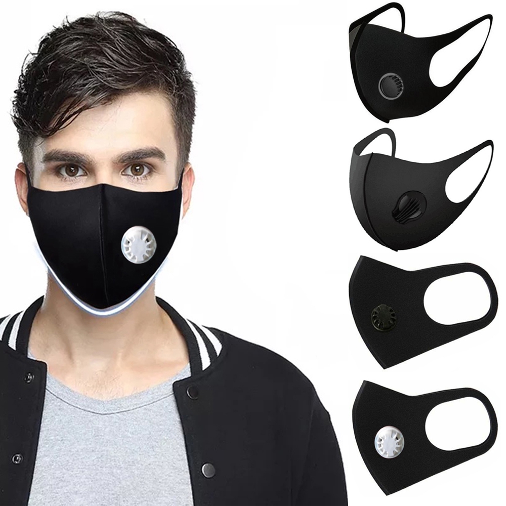 Washable Face Mask Sponge Breathable Anti-dust Anti-fog ...