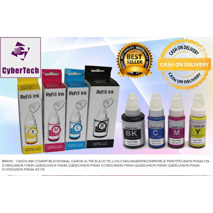 CANON PIXMA Printer refill ink compatible for G1000/G1010/G2000/G2002
