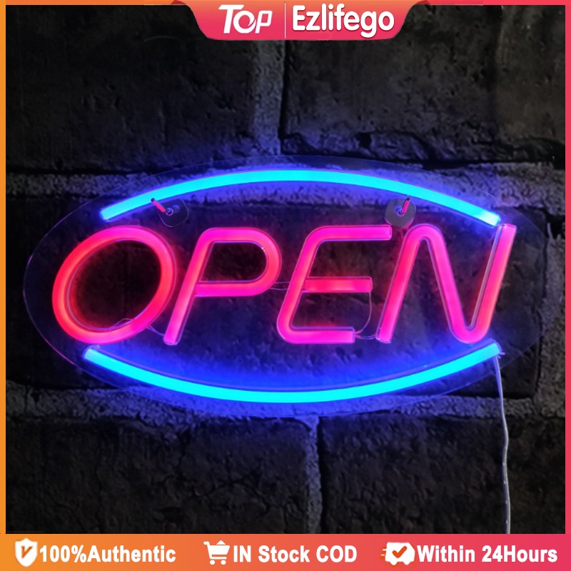 Bright Open Signage LED Light Wall Hanging LED Billboard Neon Lights ...