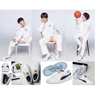 puma x bts basket patent shoes bangtanboys collaboration 36827801