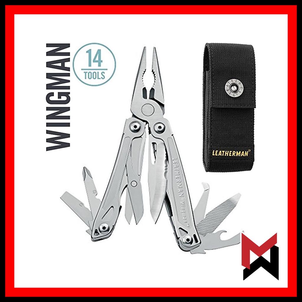 Leatherman Wingman Multitool with OR without Nylon Sheath Shopee