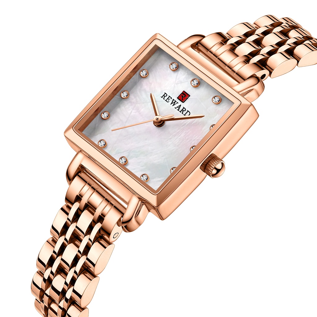 REWARD 21041 Fashion Women's Watches Simple Square Quartz Waterproof