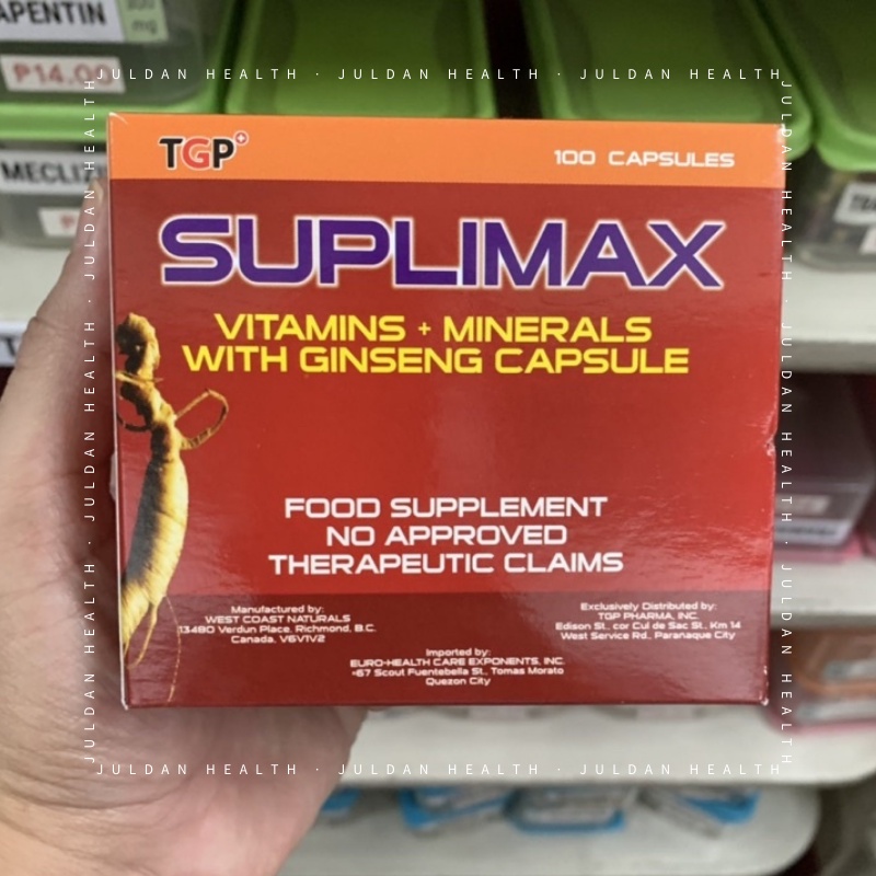 (Pharmaton / Ultima Generic) Suplimax Multivitamins + Minerals