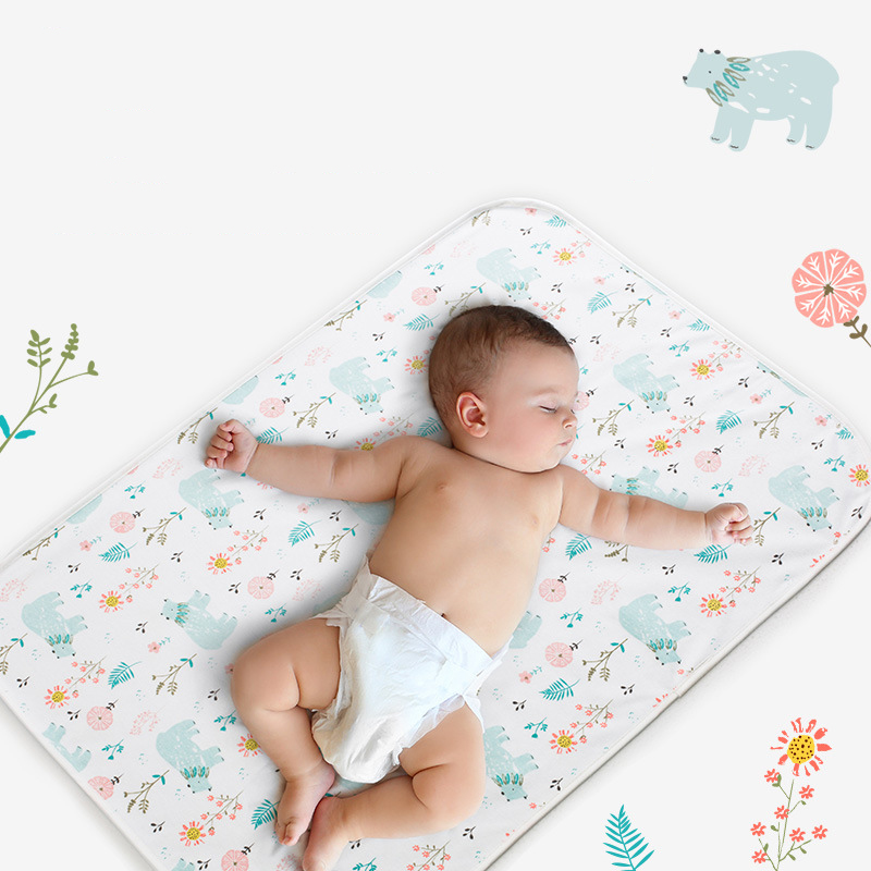 Baby Diaper Changing Mat Soft Cotton Large Diaper Changer For Newborn