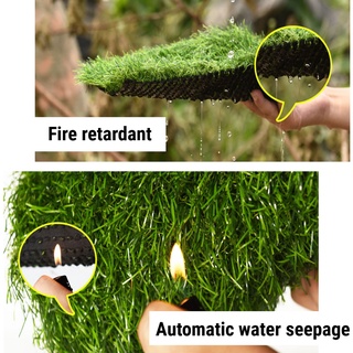 Super Dense Artificial Turf Grass Synthetic Realistic Mat Rug Fake Lawn Carpet Amazingogo #3