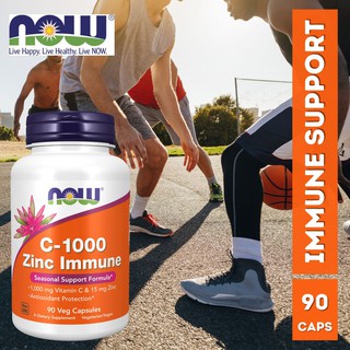 Vitamin C 1000Mg With Zinc Immune 90 Vegetable Caps Healthy Immune System, Produce Collagen
