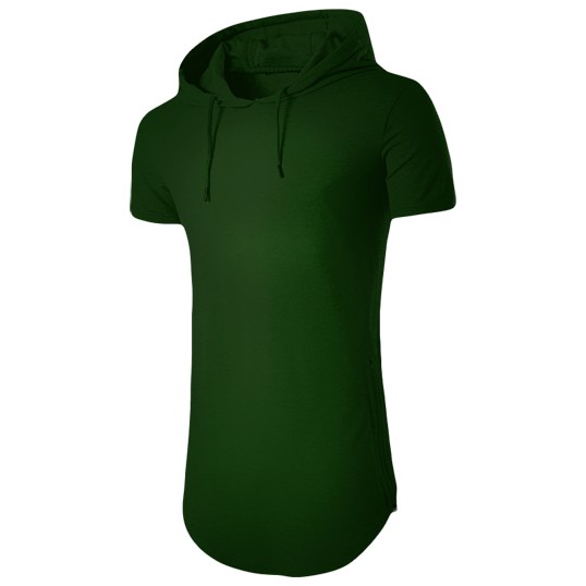 green short sleeve hoodie
