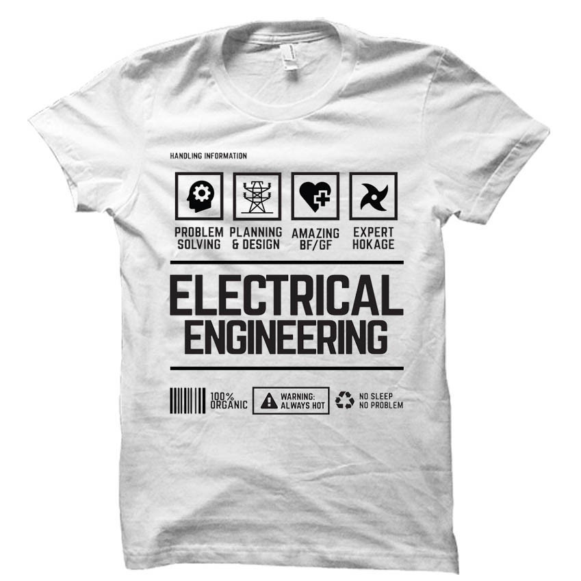 Career and Course TShirt White (Electrical Engineering) Shopee