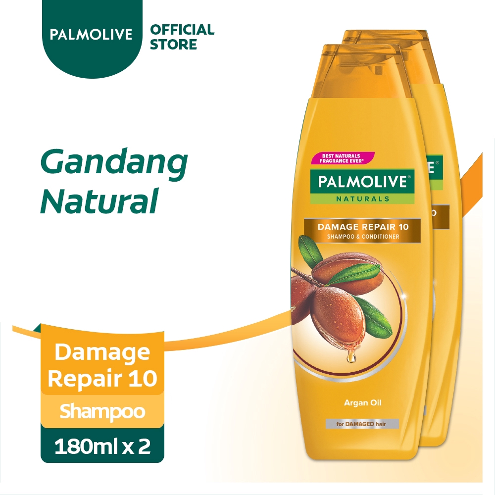 Palmolive Naturals Damage Repair 10 Shampoo 180ml Pack Of 2 