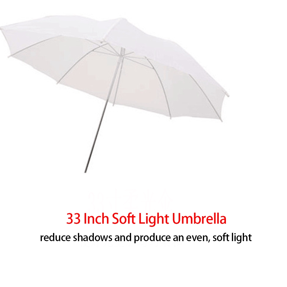 Vbestlife White Translucent Soft Umbrella,Photography White Photo Umbrella Light Lighting Kit for Photography Studio Flash Light Diffuser. 