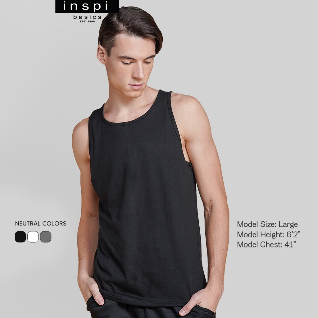 INSPI Basics Sando for Men Tops Shirt Tank Sleeveless Trendy Korean Top ...