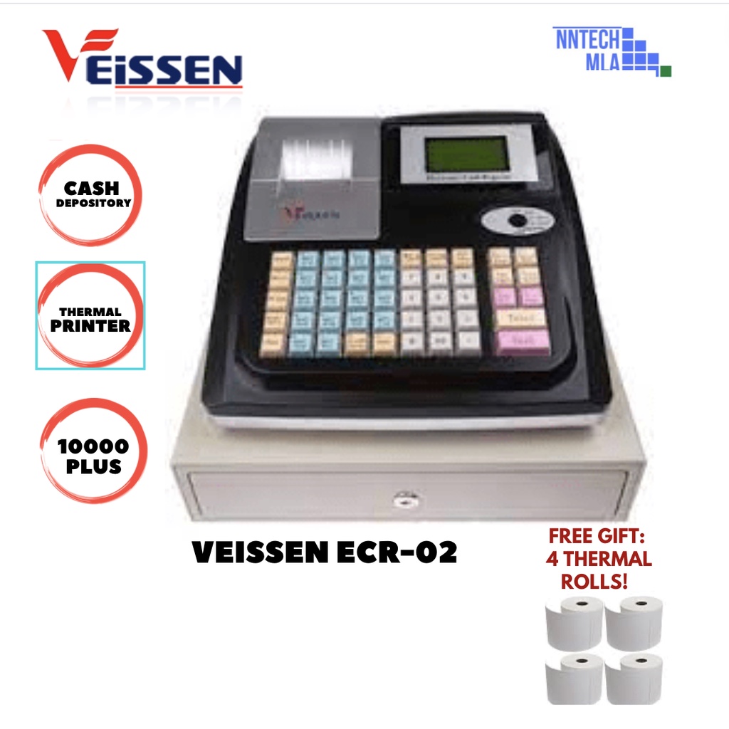 Veissen Ecr02 Electronic Cash Register Shopee Philippines