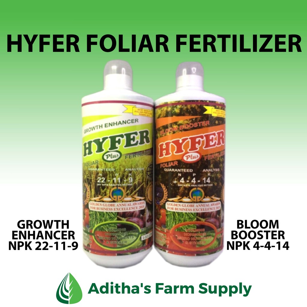 Foliar Fertilizer Hyfer Plus Growth Enhancer/Bloom Booster 100ml
