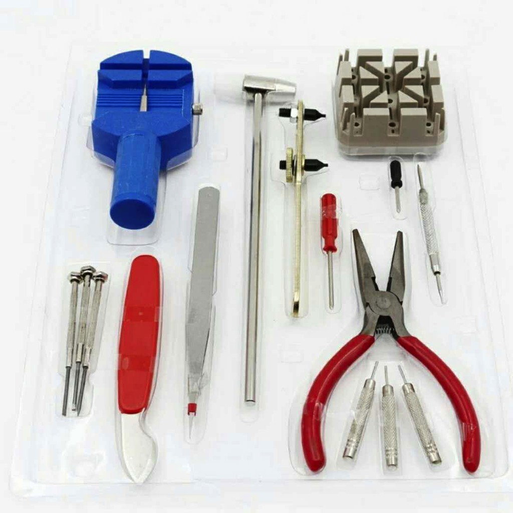 Watch Repair 16pcs Watch Repair Tool Watchmaker Kit For Shopee