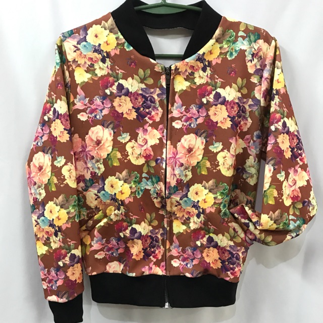 bomber jacket floral