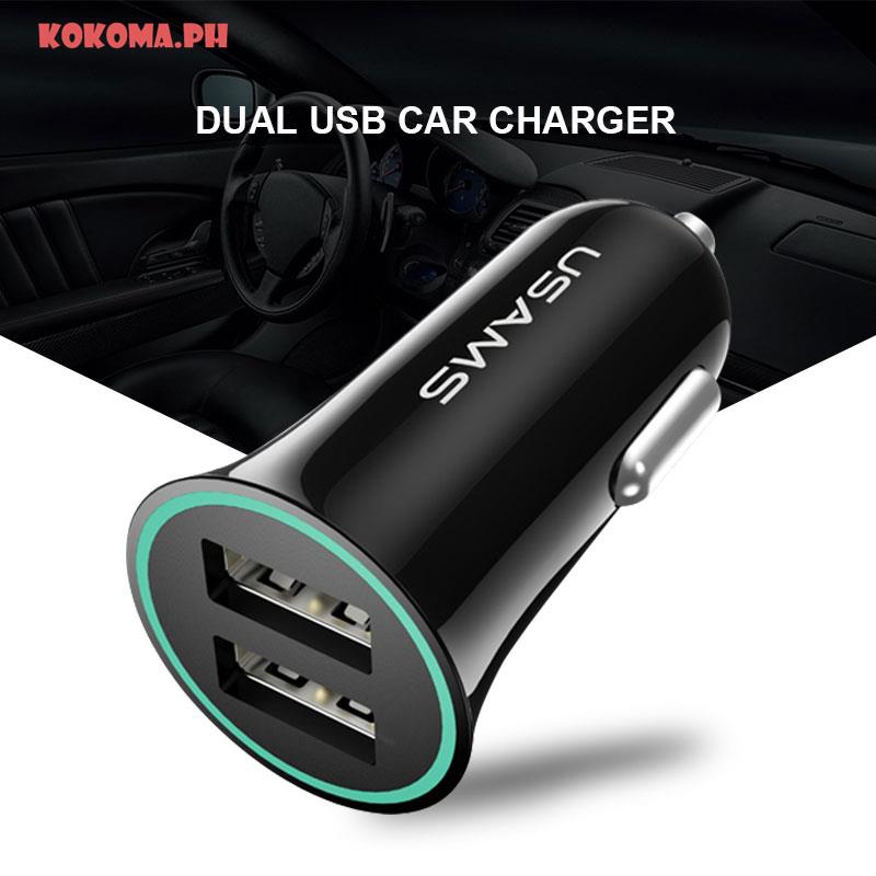 dual usb car charger adapter