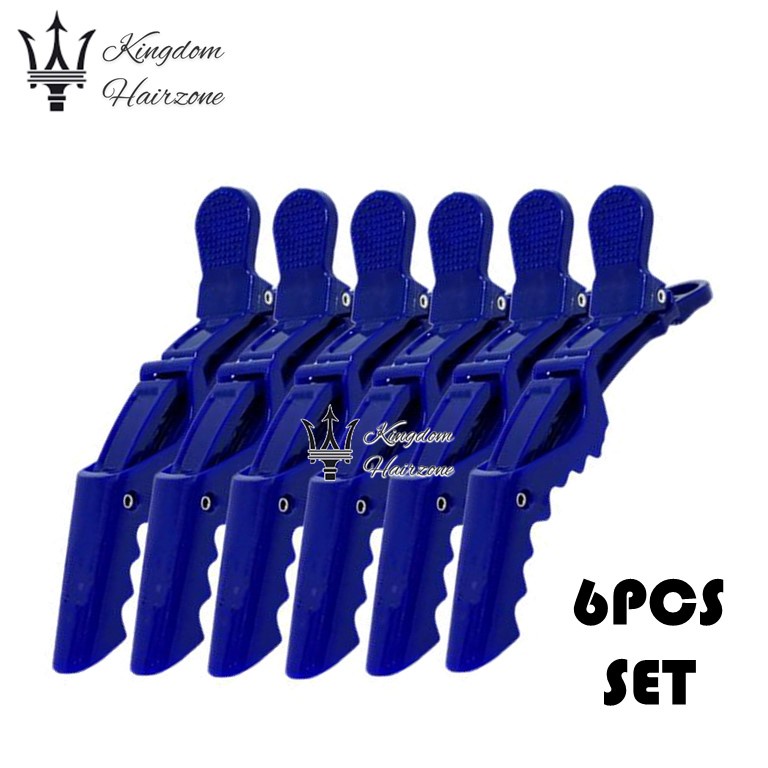 Croc Hair Sectioning Long Clips - 6pcs - Image 4
