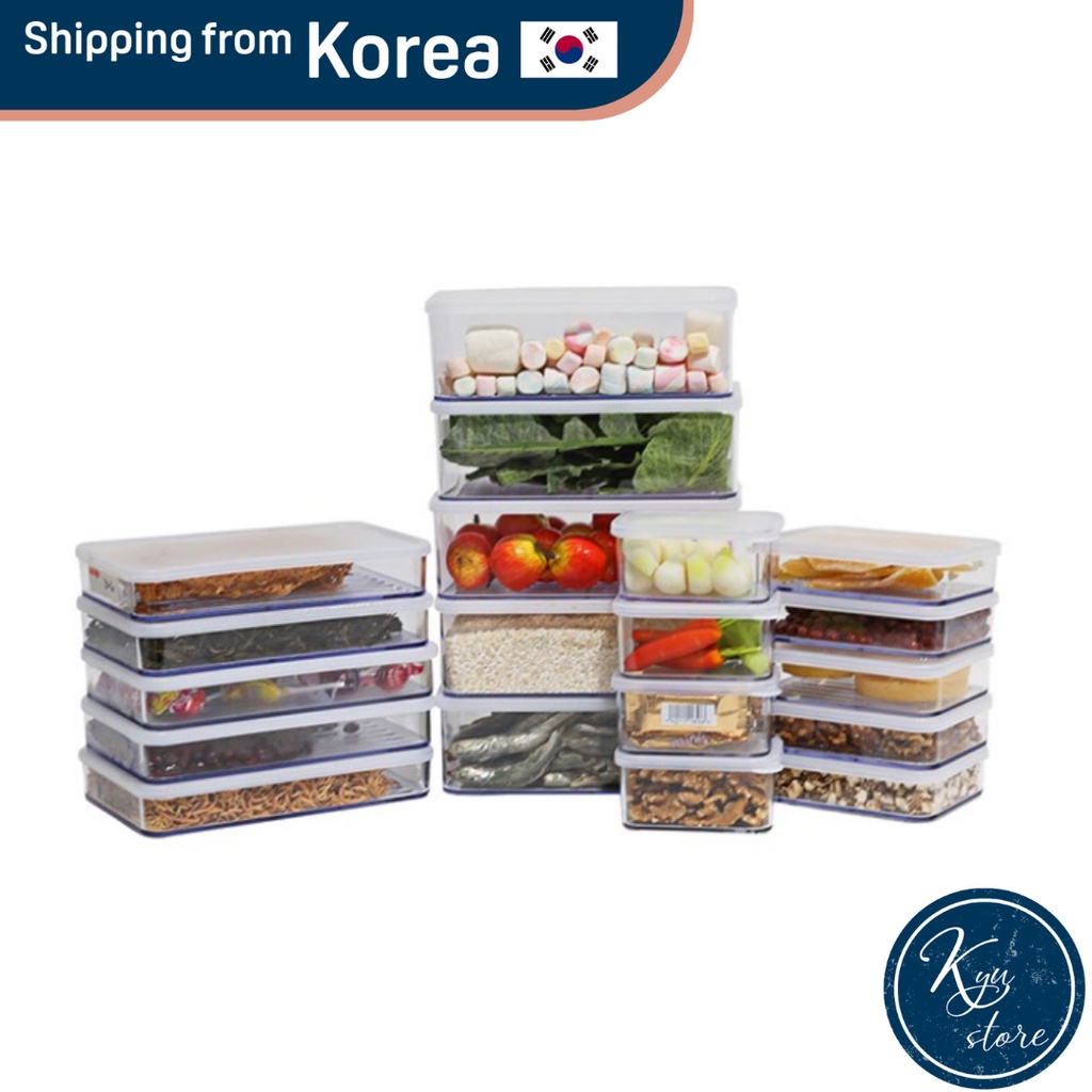 [SILICOOK Korea] Refrigerator Food Storage Containers Set 200ml + 300ml