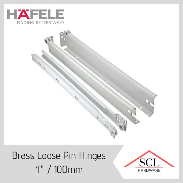 Hafele Drawer Guide PAIR (12" 14" 16" 18" 20") Soft Roller Single