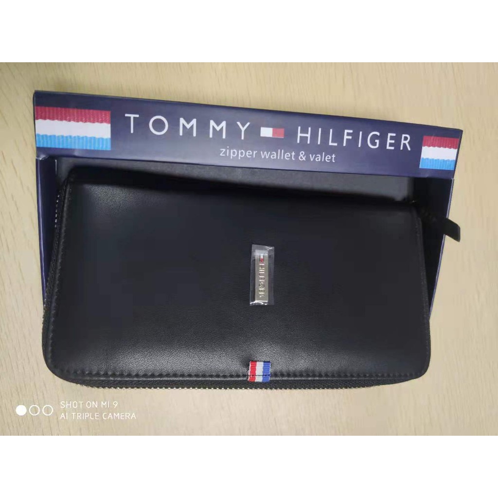 Tommy hilfiger Tommy Hilfiger men's leather wallet clutch bag long clip