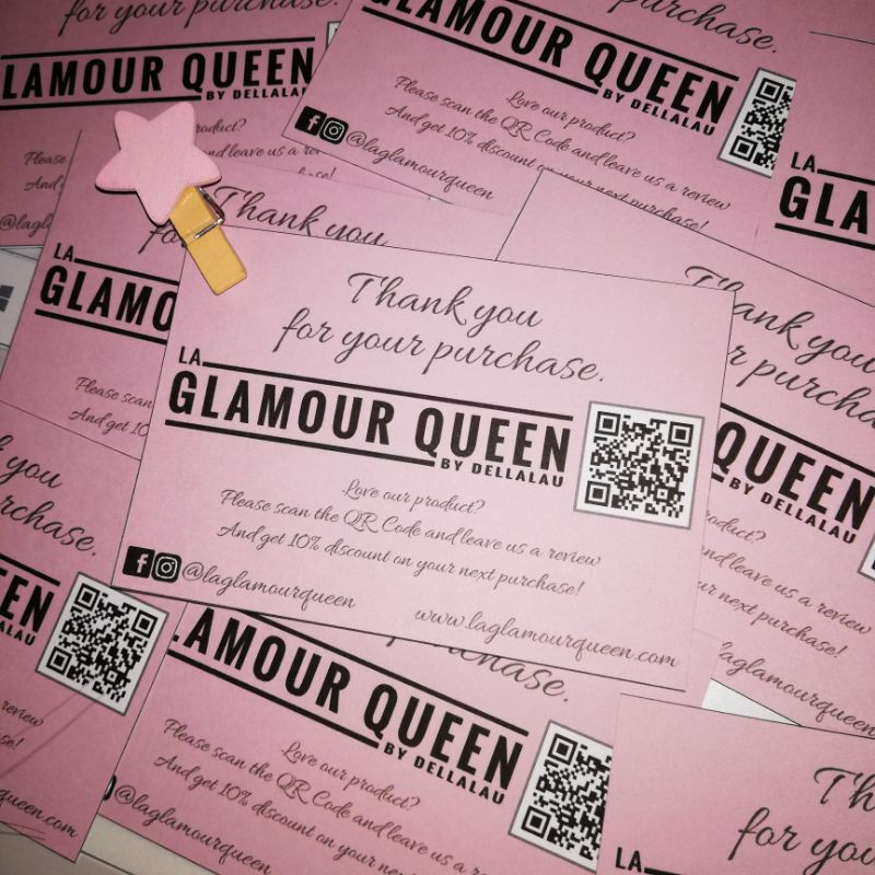 business card size thank you cards