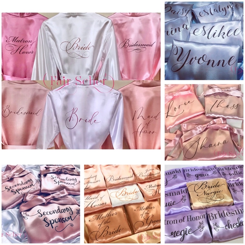 Satin Budget Robe Bridal Robe Shopee Philippines