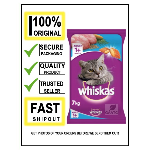 WHISKAS OCEAN FISH DRY ADULT CAT FOOD 7KG Shopee Philippines