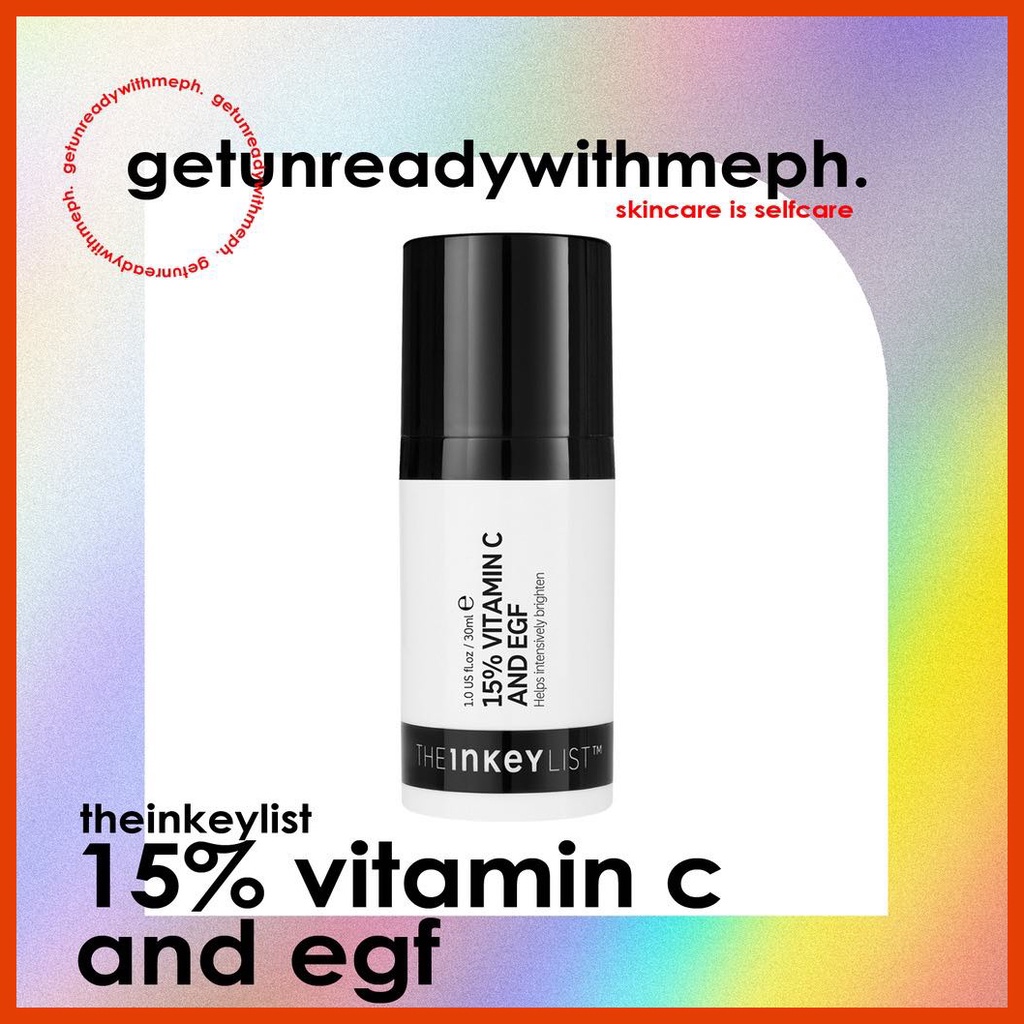 The Inkey List 15 Vitamin C + EGF Serum 30ml (ON HAND, AUTHENTIC