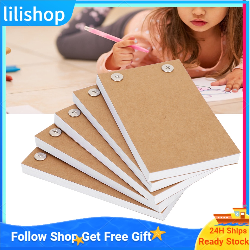 HOT SALE】Lilishop Set of 5 Flip Book sheets Flipbook animation set.  Hand-painted books and screws Flip Book Kit Sheets Drawing Paper Flipbook  with Binding Screws for Drawing Tracing | Shopee Philippines