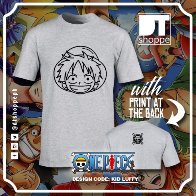 One Piece Merchandise Shirts Kid Luffy Kid Ace Kid Sabo Shopee Philippines