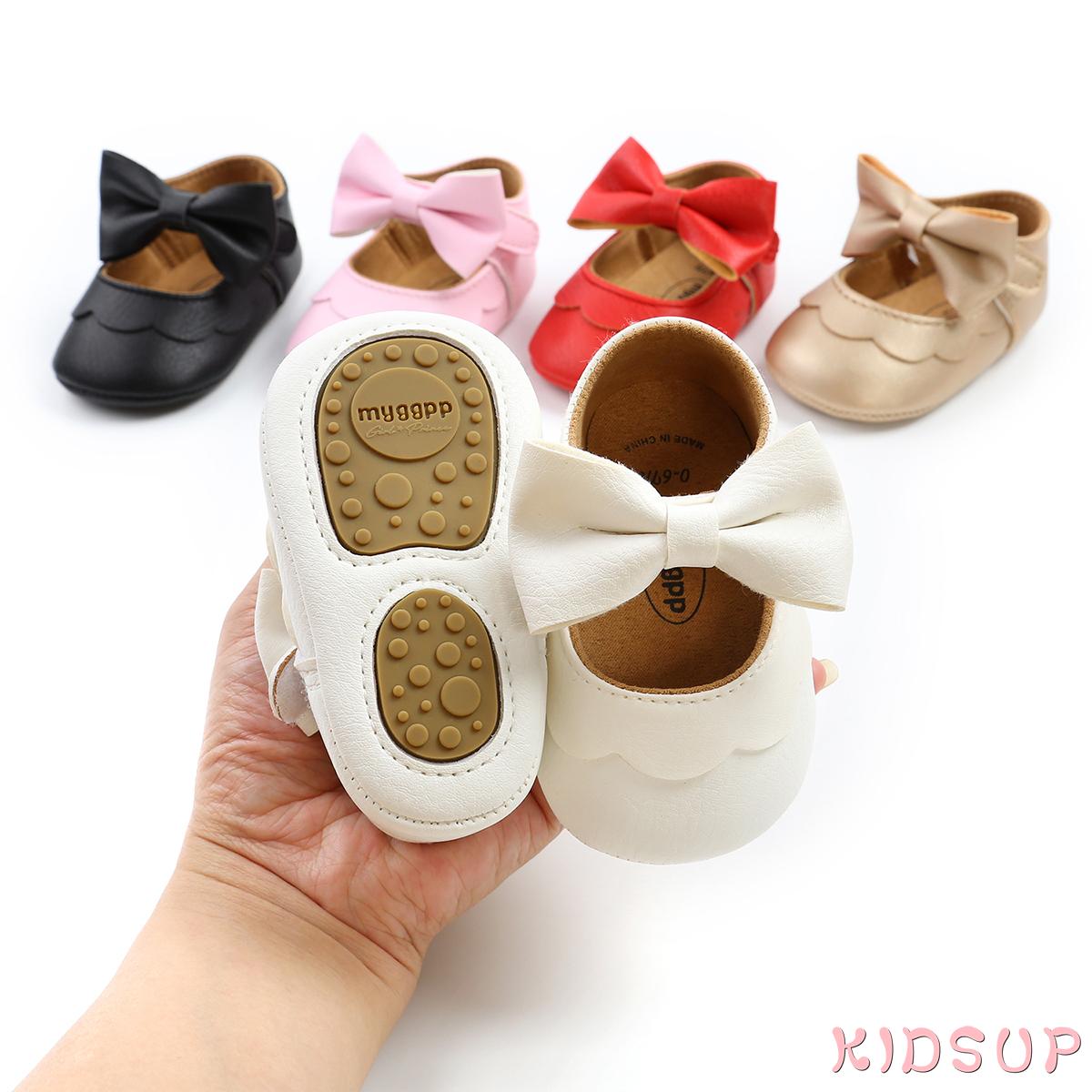 Kidsup Baby Baptism Shoes Headband Set Cute Bowknot Mary Jane Flats Crown Hairband Infant Girls Shopee Philippines