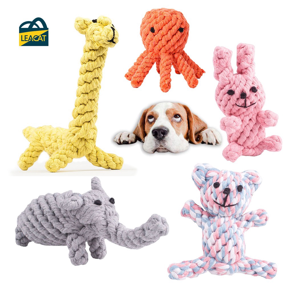 cotton dog toys