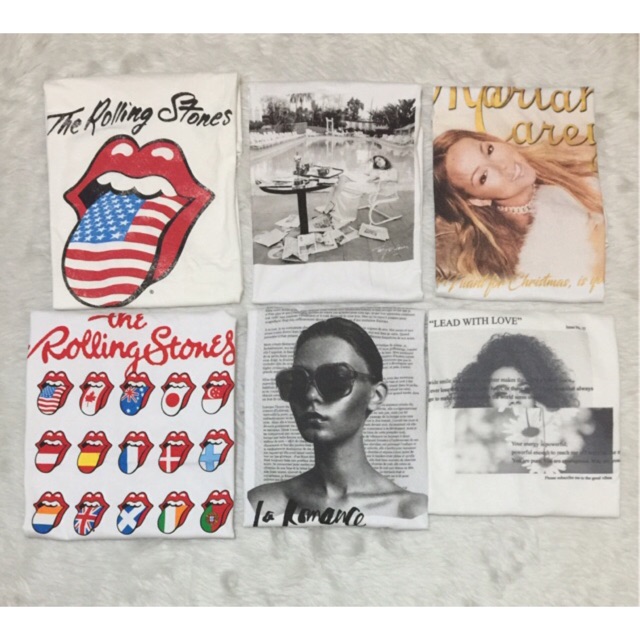 cotton on band tees