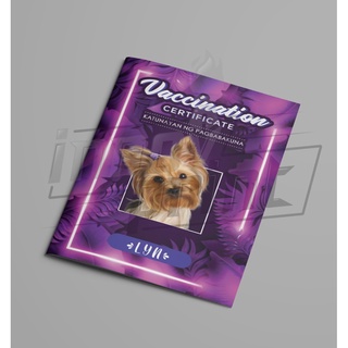 【Ready Stock】Pet Vaccination Card with Unique Templates #3