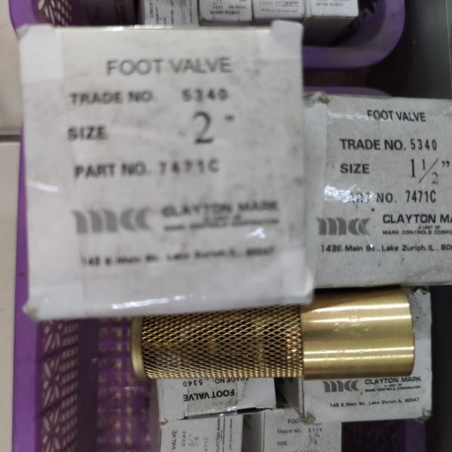 Brass Foot Valve 11/4 Or 11/2 Inch Shopee Philippines