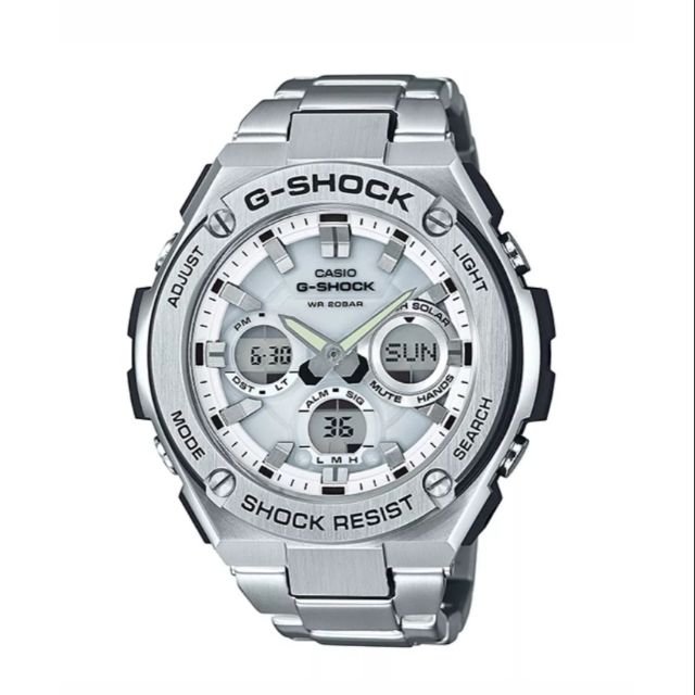 g shock casio silver