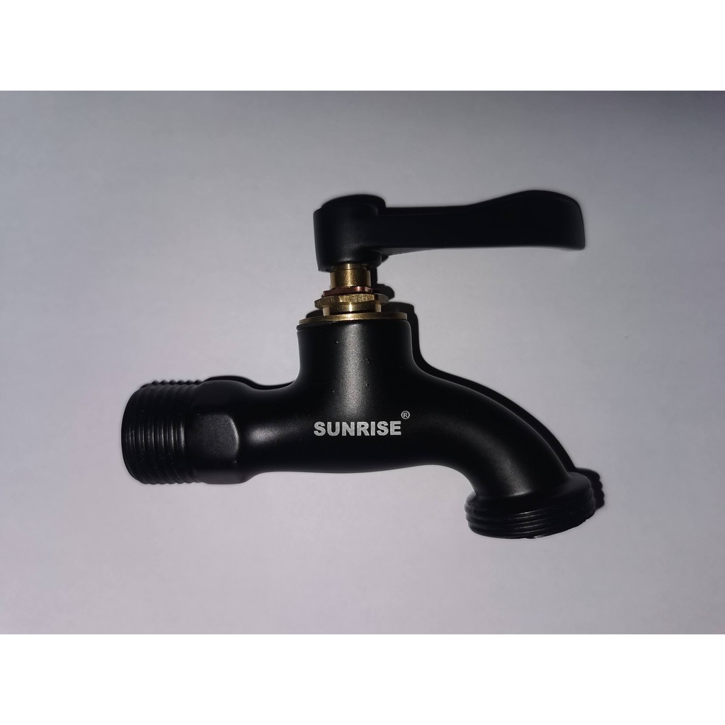 Sunrise Black Faucet Stainless With Hose Bibb Shopee Philippines