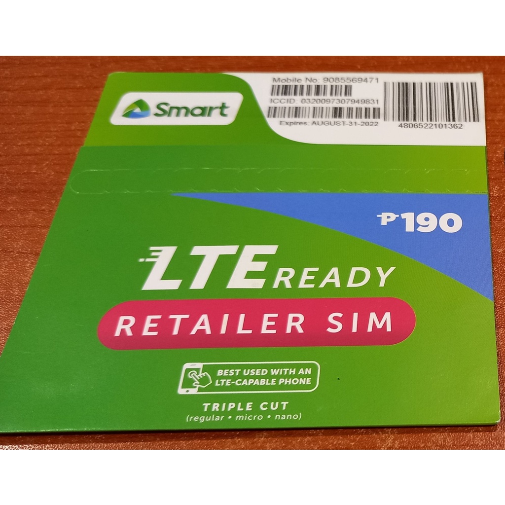 Smart Retailer Sim LTE with 150pesos Load Shopee Philippines