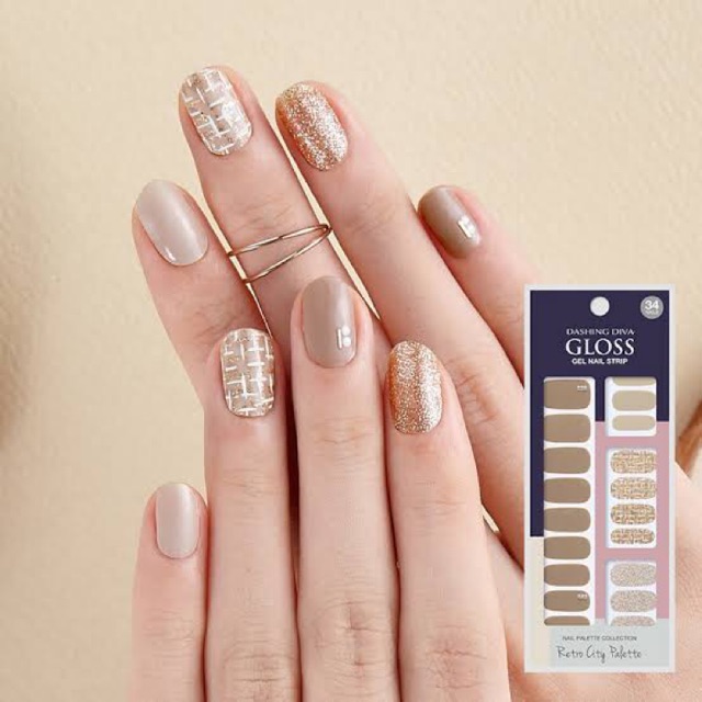 DASHING DIVA RETRO CITY PALETTE 34 NAIL STRIP | Shopee Philippines
