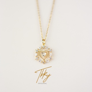 TBKy Venus Heart Necklace 18k Gold Plated Stainless Steel Women Fashion Accessories Tala by Kyla TBK
