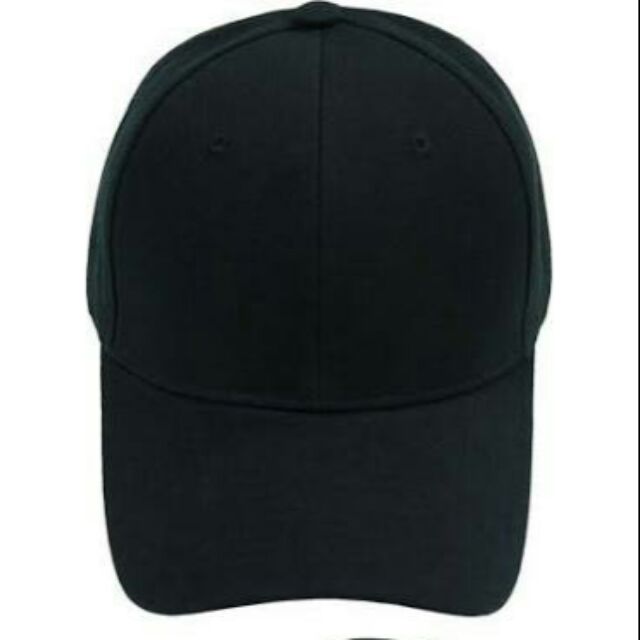 plain black cap