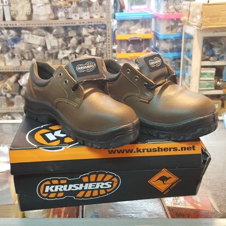 Safety Shoes KRUSHER ALASKA IN BLACK OR BROWN / ORIGINAL Shopee