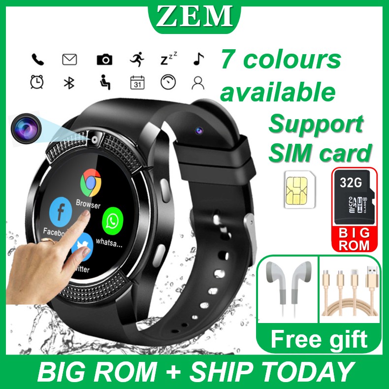 smart watch phone v8