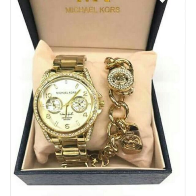 mk watch with bracelet