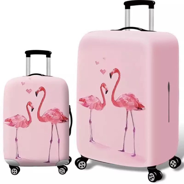 flamingo suitcase cover