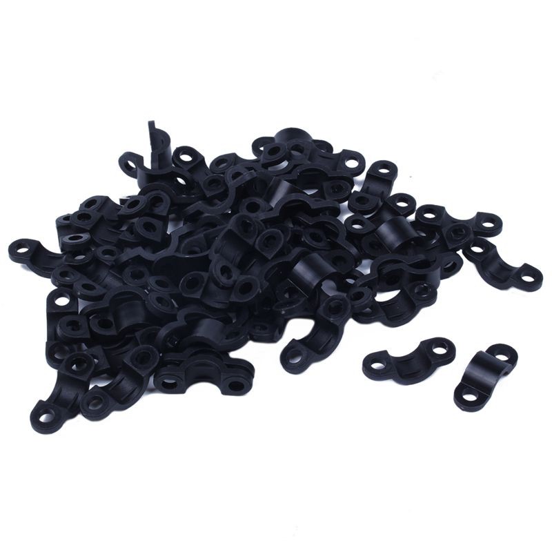 70Pcs Screws Mounted Arched Cable Clamp Clip 21 x 7mm for 3mm Wire