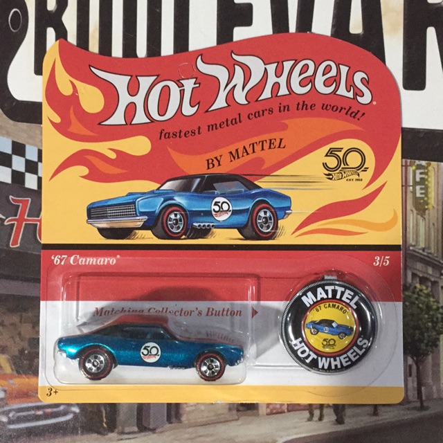 hot wheels 67 camaro redline