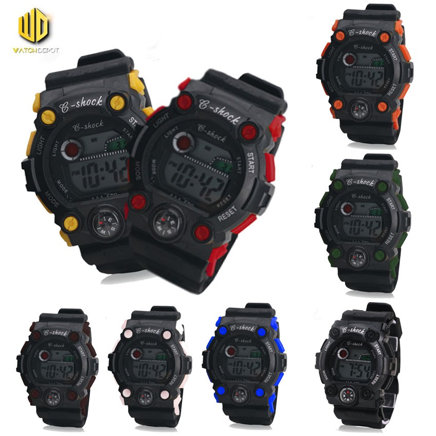 c shock digital watch