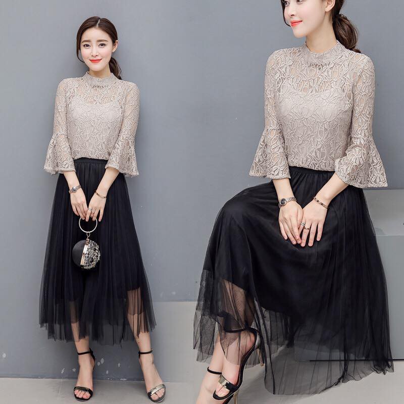 blouse and long skirt formal