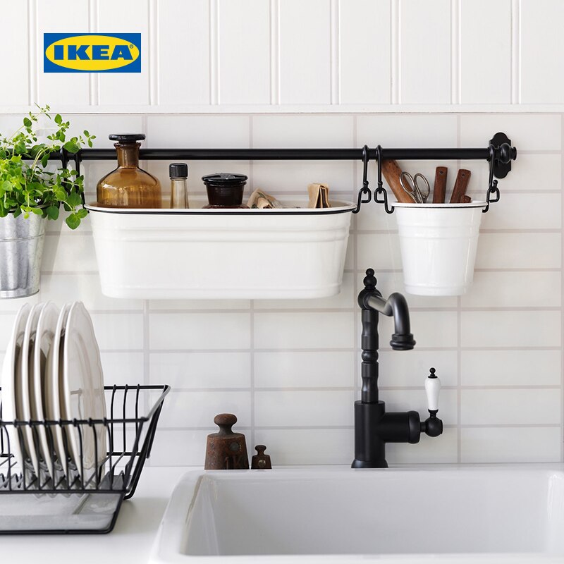 Ikea Ikea Fintorp Seasoning Rack White Black Nostalgic Bathroom Kitchen Shopee Philippines